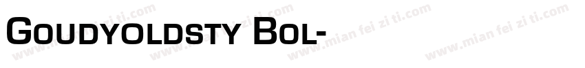 Goudy0ldsty Bol字体转换